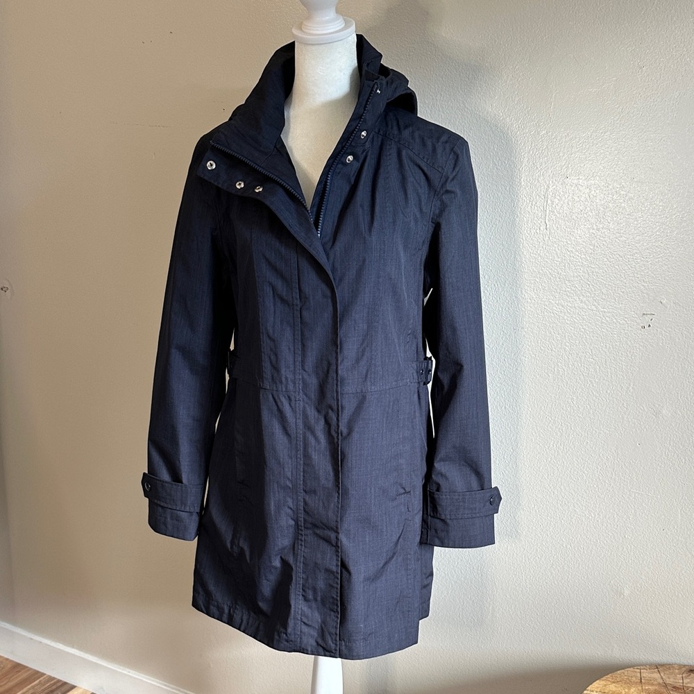 Women's Navy Hooded Jacket